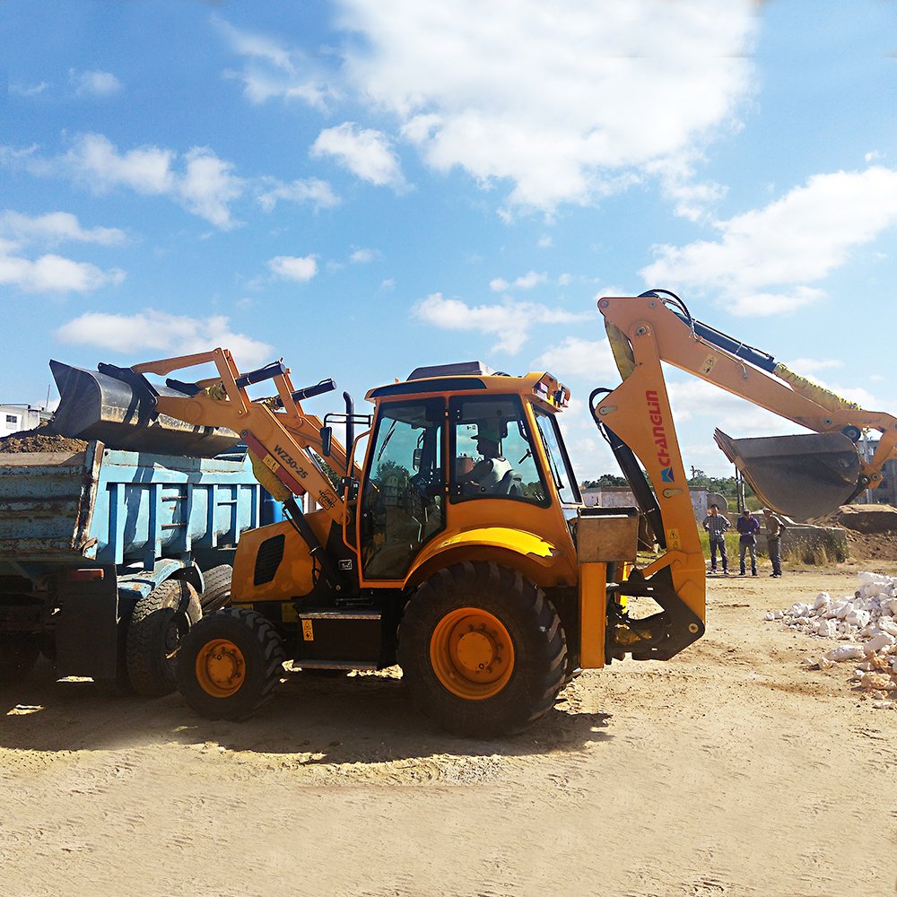Running condition America made used 420F backhoe loader for sale in China