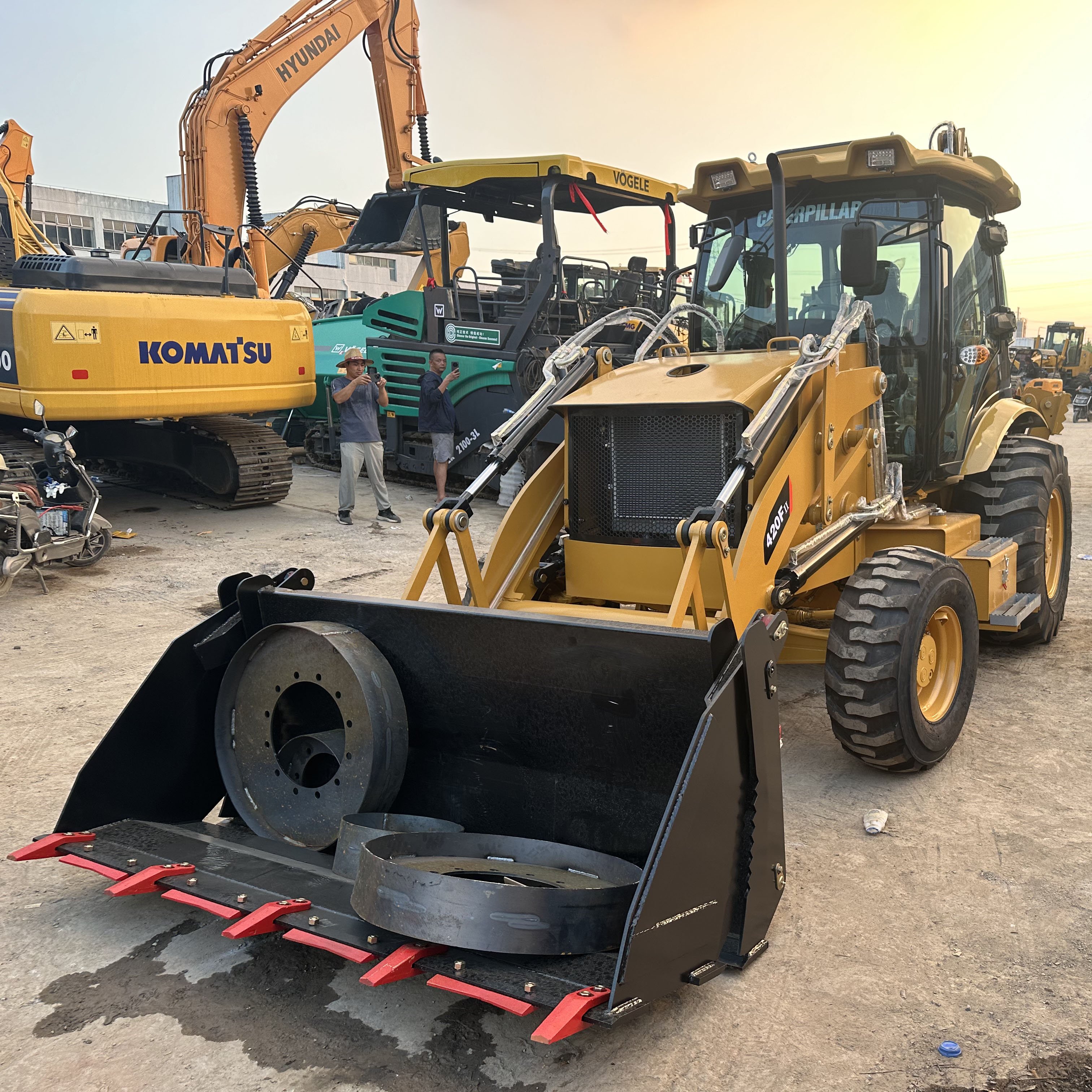 Caterpillar Cat 420F used backhoe loader with cheapest price second hand backhoe 420f