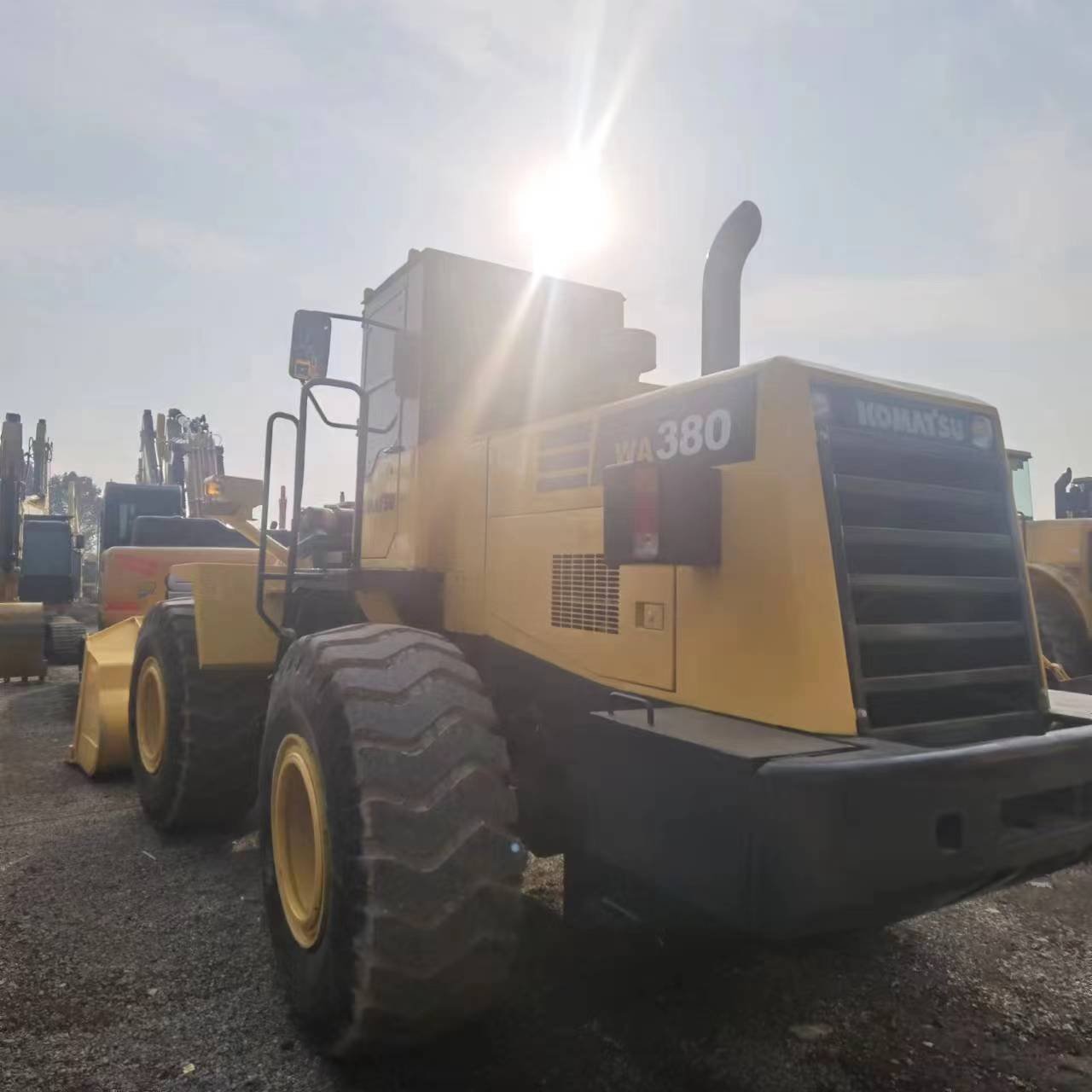used komatsu loader, The original Komatsu Wa380 front-end loader is selling well