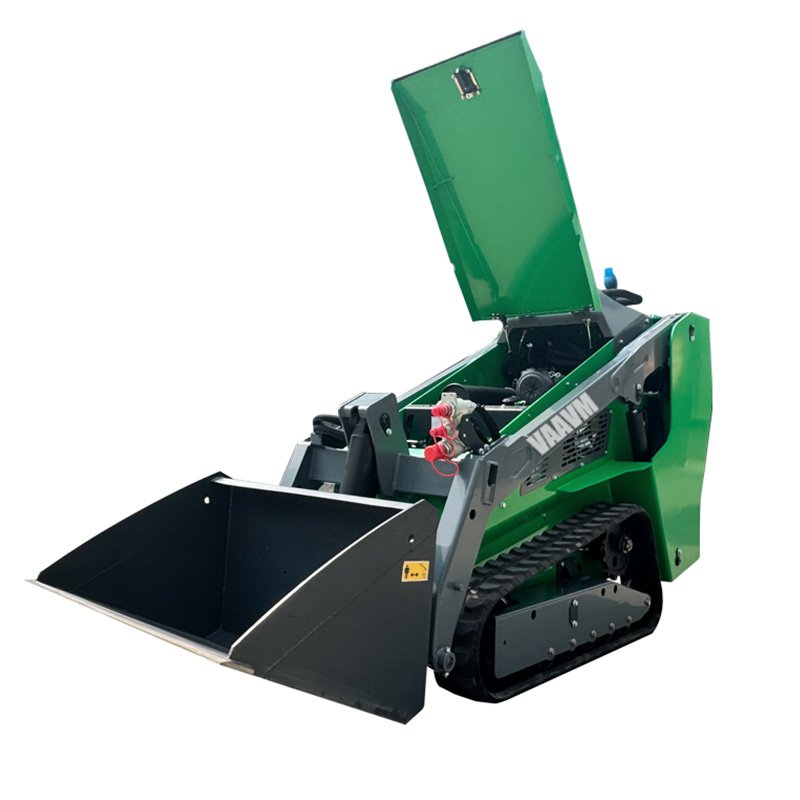 VAAVM VAS001 Compact Hydraulic Skid Loader 1400kg With Mulcher Attachments