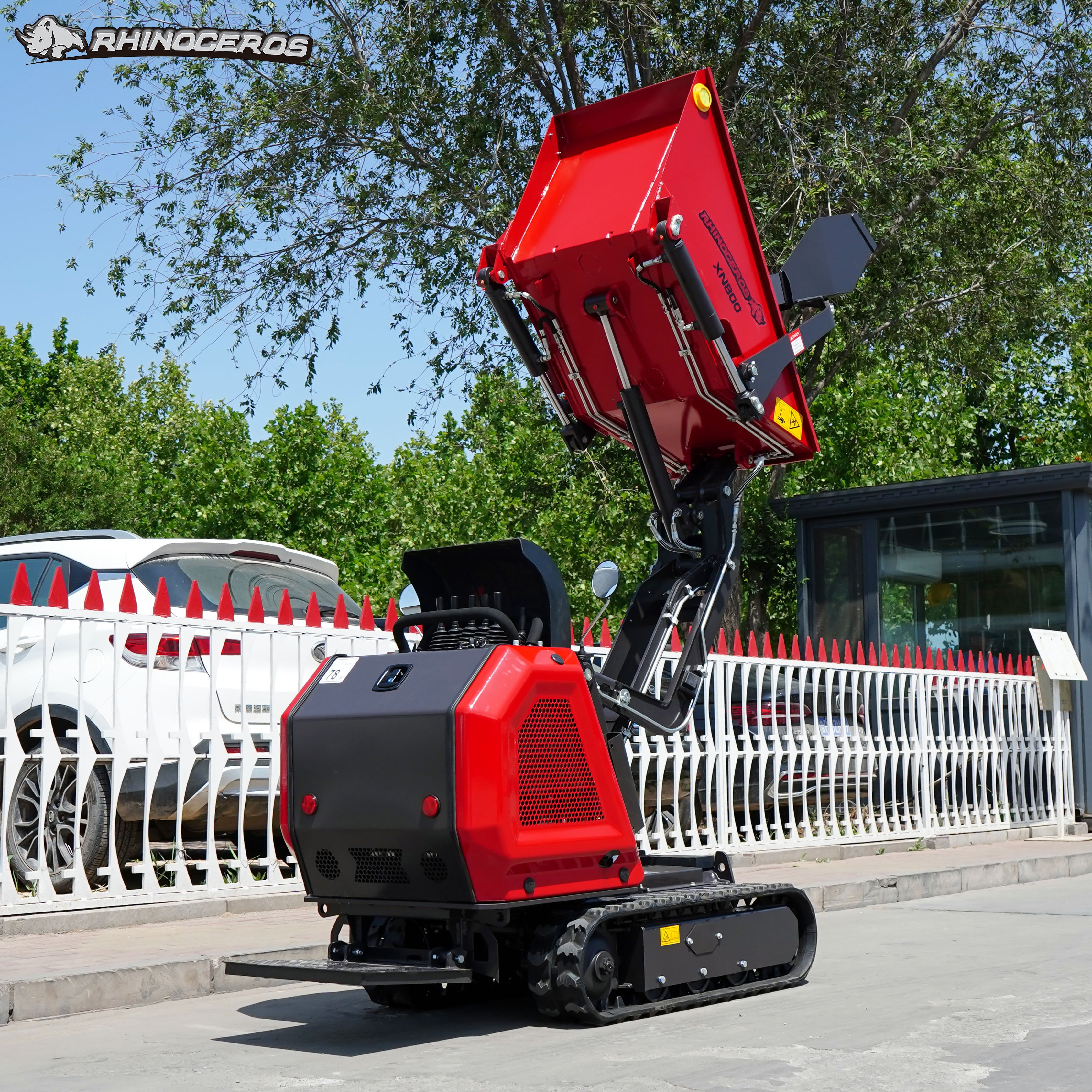 Mini Crawler Dumper Truck Used New Condition Motor Wheelbarrow Track Site Dumper Farm Work Mini Loader Core Engine Pump