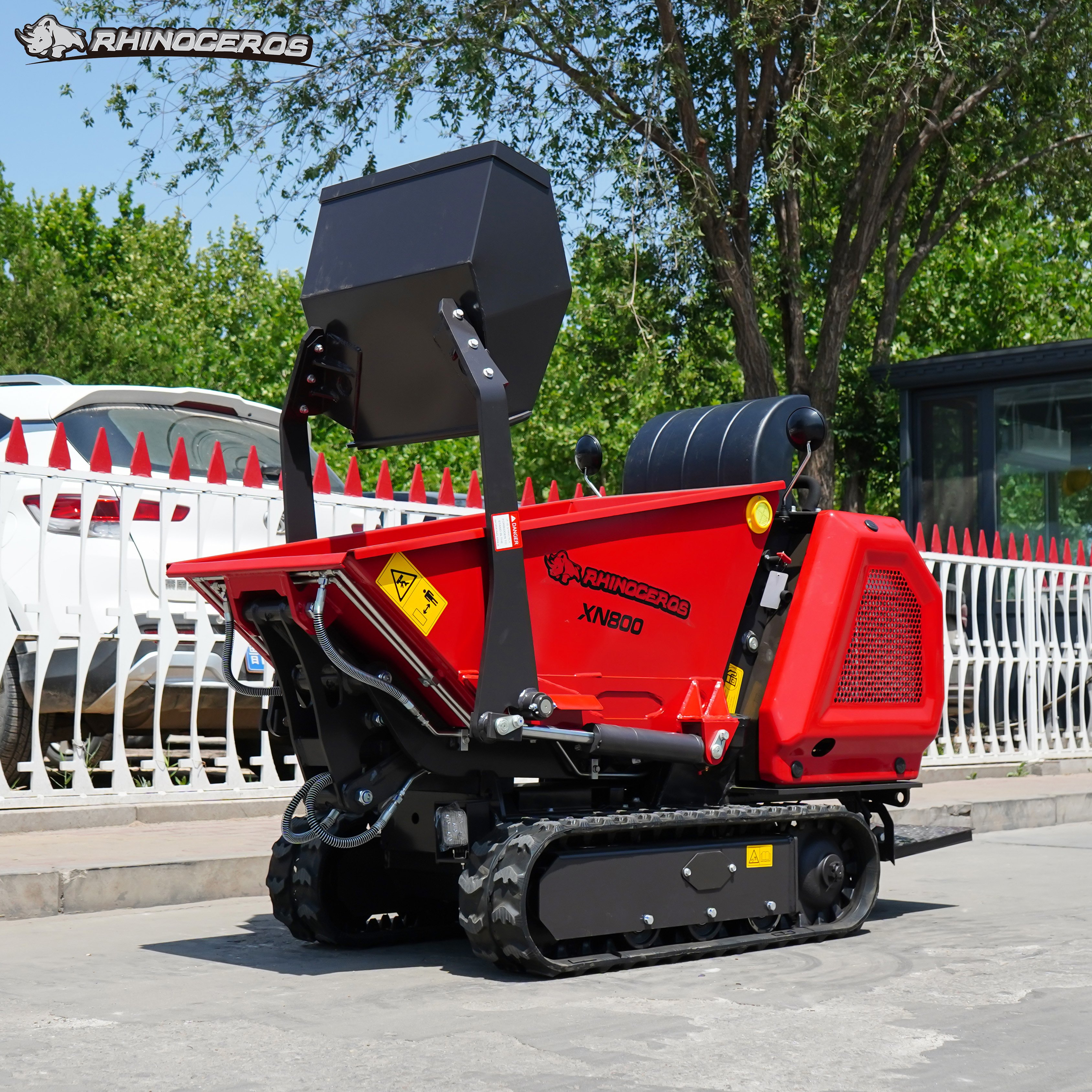 Mini Crawler Dumper Truck Used New Condition Motor Wheelbarrow Track Site Dumper Farm Work Mini Loader Core Engine Pump