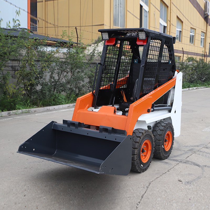 Used Mini Skid Steer Loader 3 ton wheel small skid steer mini loader with bucket