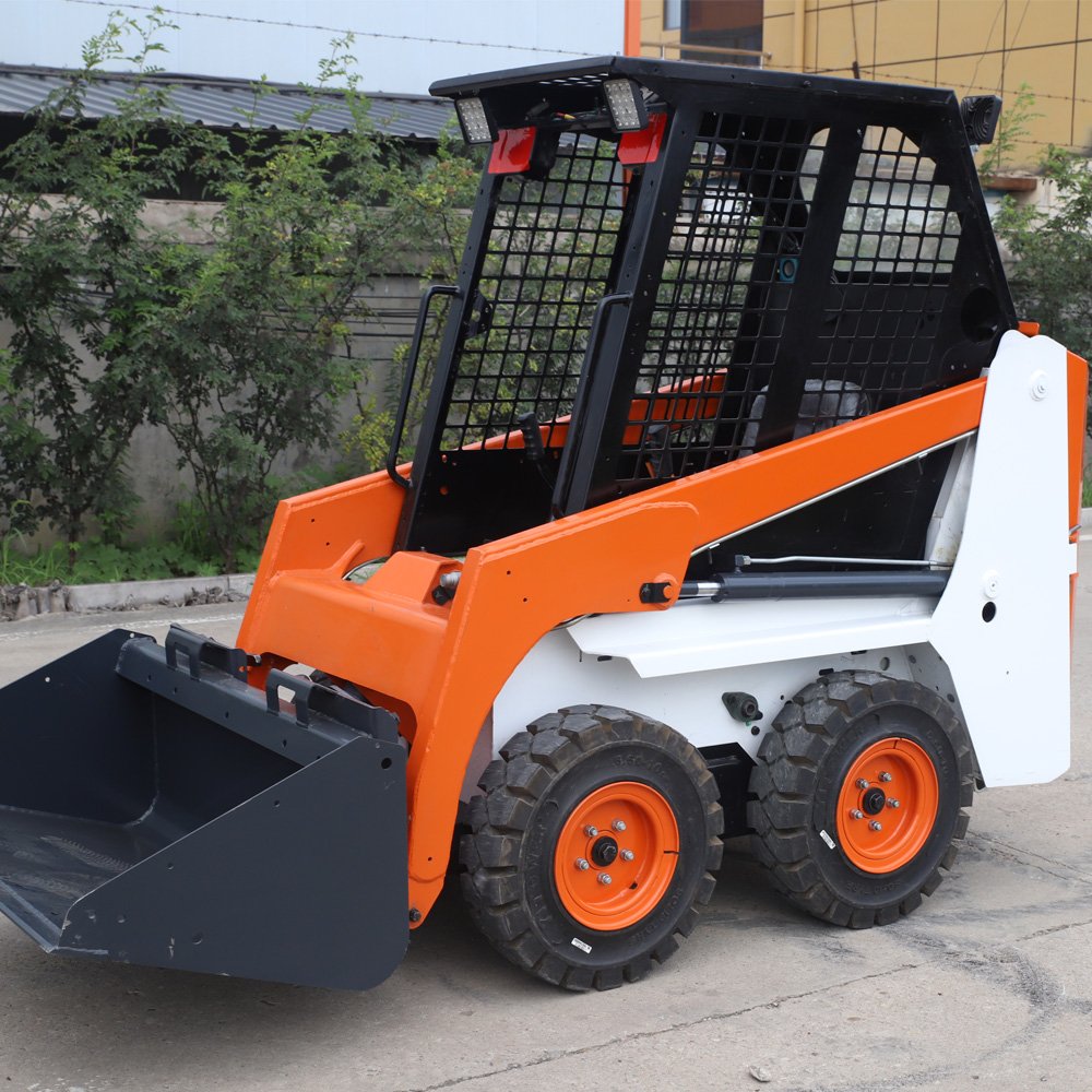 Used Mini Skid Steer Loader 3 ton wheel small skid steer mini loader with bucket