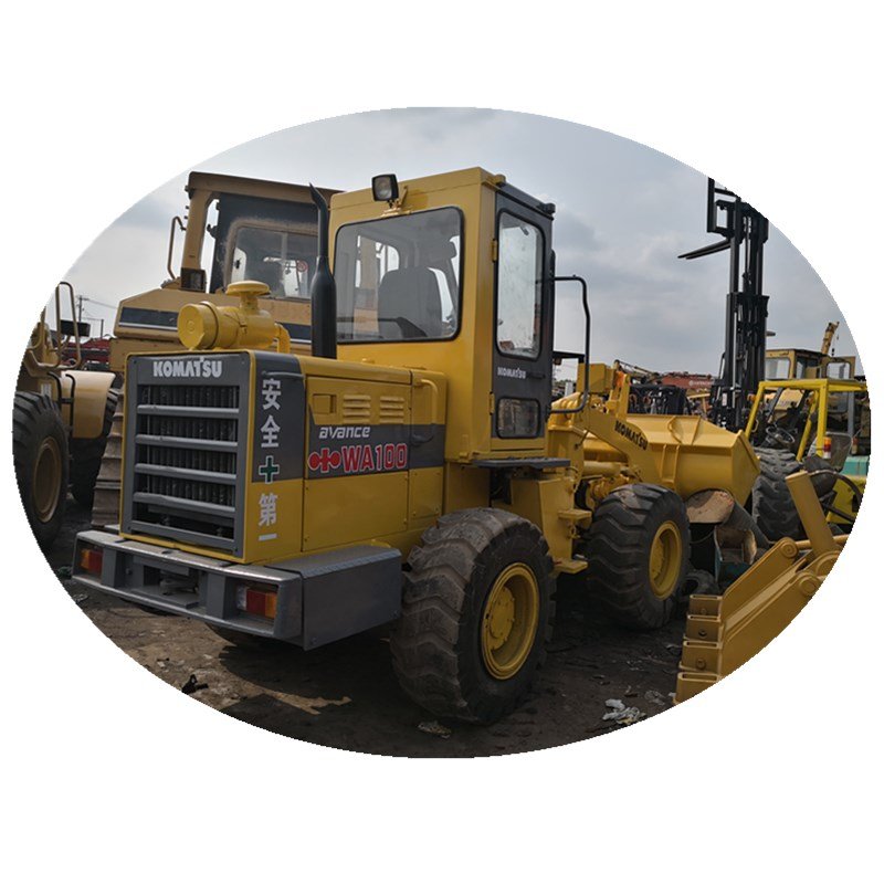 Japan made used wheel loader komatsu wa100 low working hours front end loader komatsu wa100