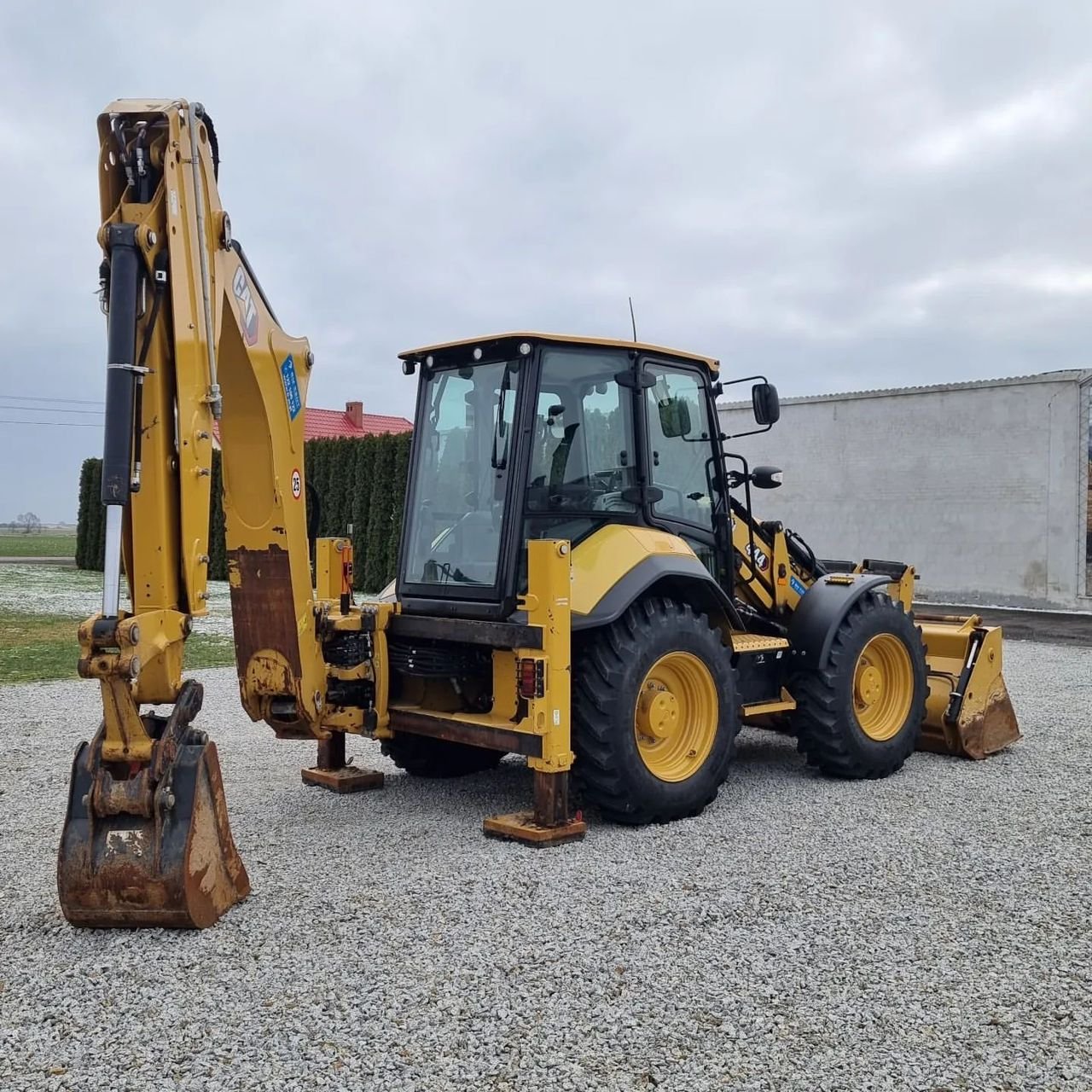 Original Austria CAT Backhoe loader 420F used backhoe loader cat 416E used caterpillar 420F retro-excavator