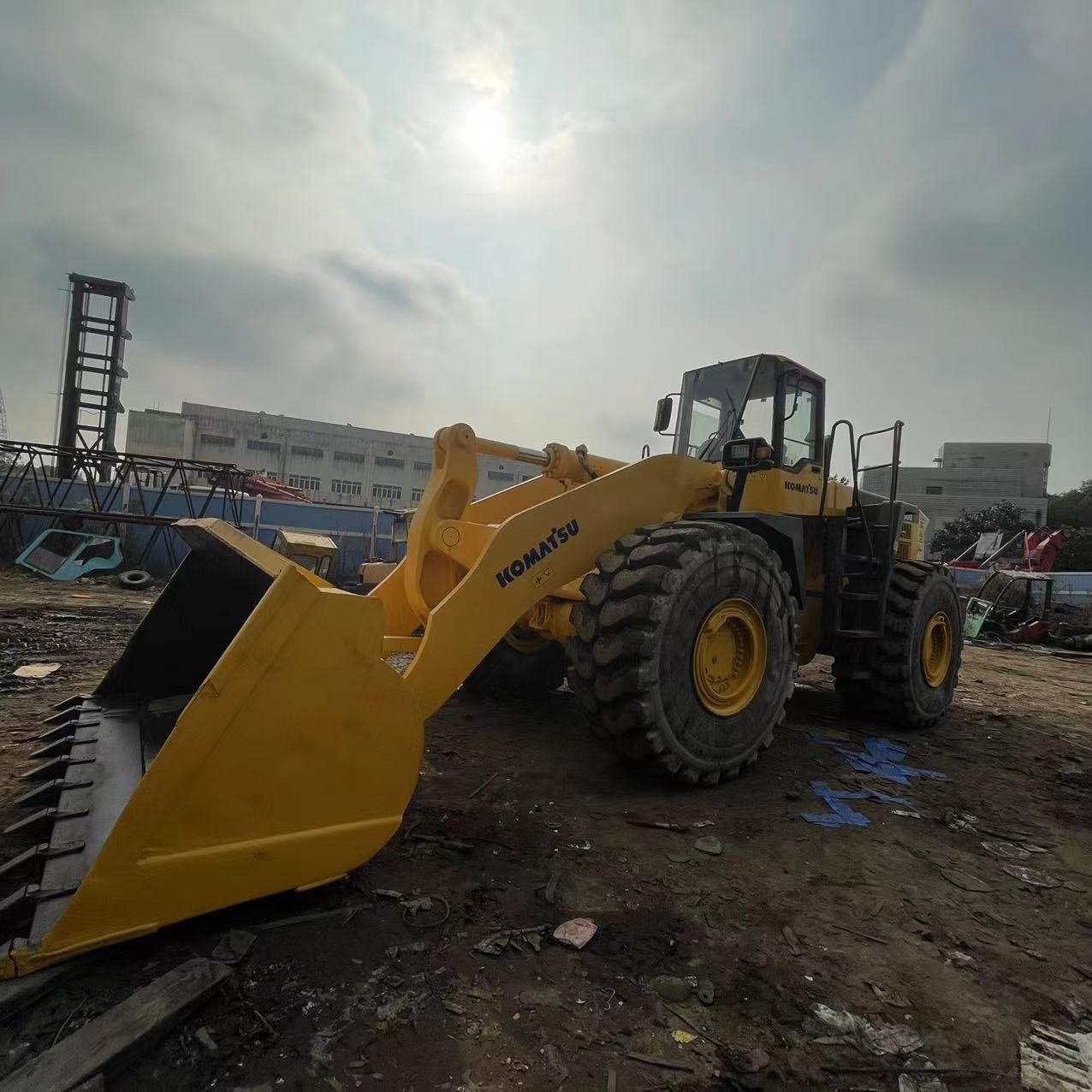 Used komatsu wa500 original made second hand wheel loader original painting komatsu loader