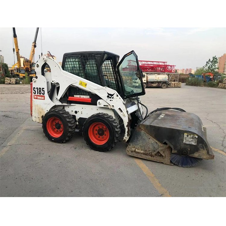 BOBCAT Used S185 Bobcat Skid Steer Used Cheap Prices Mini Skid Loaders for Sale Bobcat Pump Provided Used Cane Loader Engine FPT