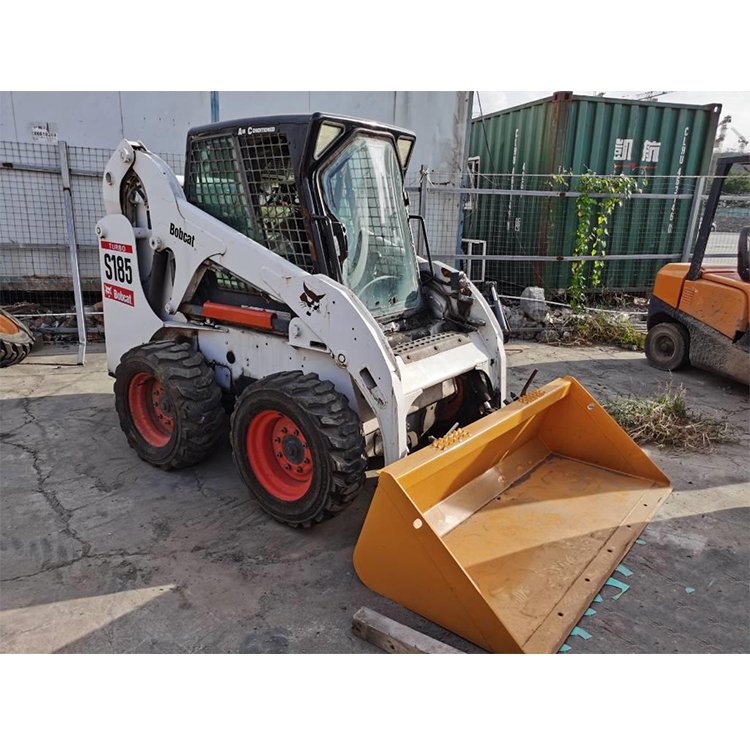 BOBCAT Used S185 Bobcat Skid Steer Used Cheap Prices Mini Skid Loaders for Sale Bobcat Pump Provided Used Cane Loader Engine FPT