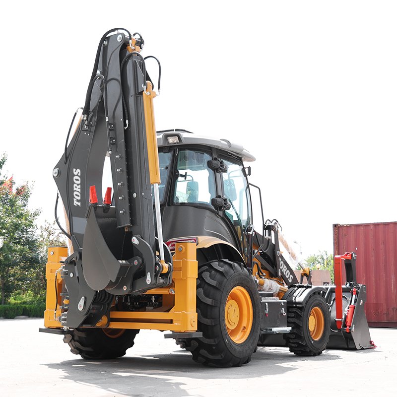 EURO5 EPA engine Diesel backhoe loader 4x4 China Small Mini excavadora loaders farm used Backhoe Loader for Sale