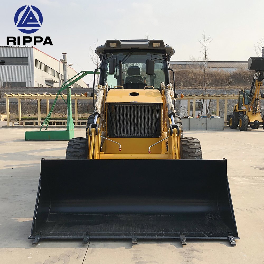 Rippa 4x4 Wheel Loaders Front End Loader 8 Ton Backhoe Loader Retroescavadeira With CE Certification