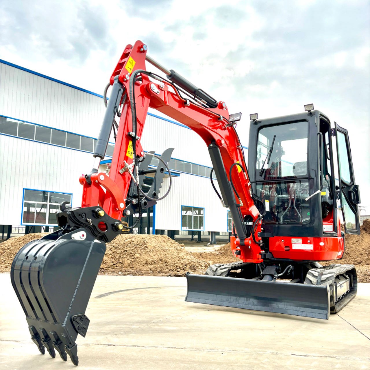 Fast Shipping mini excavator 2.5 ton 3.5ton USA engine used mini rubber track excavator for household working