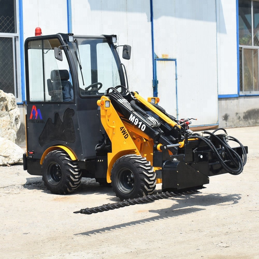 mini agricultural cheap farm tractor equipments hedge trimmer cutter wheel loader
