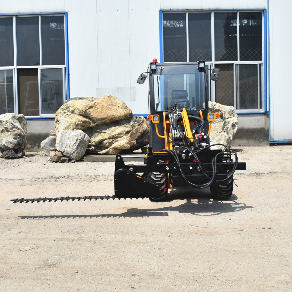 mini agricultural cheap farm tractor equipments hedge trimmer cutter wheel loader