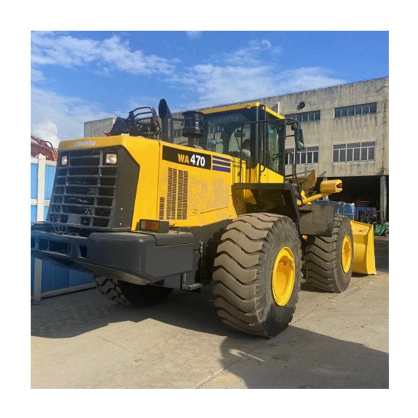 Original Used Japan Komatsu Wa470 Front Loader Skid Steer Loader with Engine Motor Pump Bearing for Farm Use