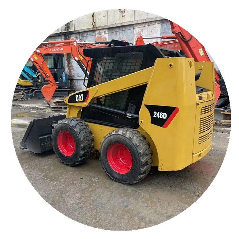 Caterpillar skid steer loader cat 246c 246d on sale with cheap price used skid steer loader cat 246d