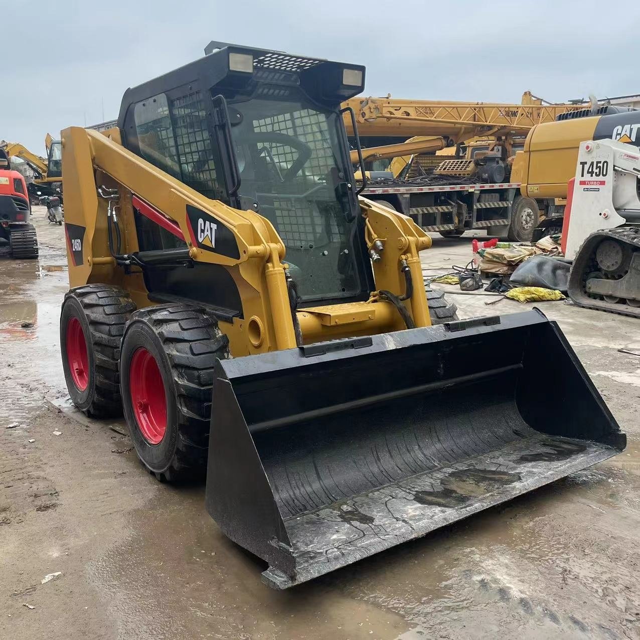 Caterpillar skid steer loader cat 246c 246d on sale with cheap price used skid steer loader cat 246d
