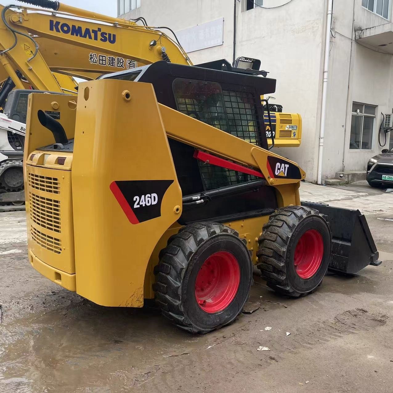 Caterpillar skid steer loader cat 246c 246d on sale with cheap price used skid steer loader cat 246d