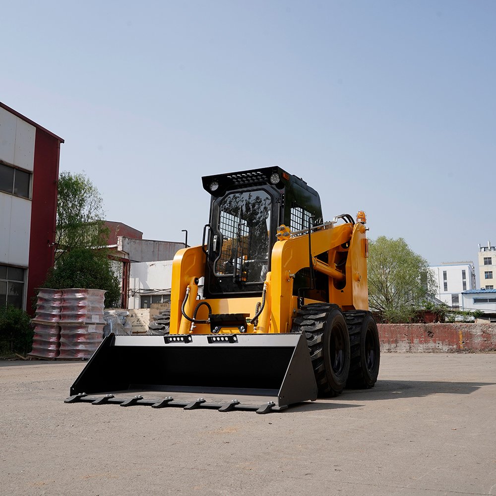 cheap 75HP LYW 65 mini wheel skid loaders with load weight 1050kgs bucket capacity 0.55CBM for sale