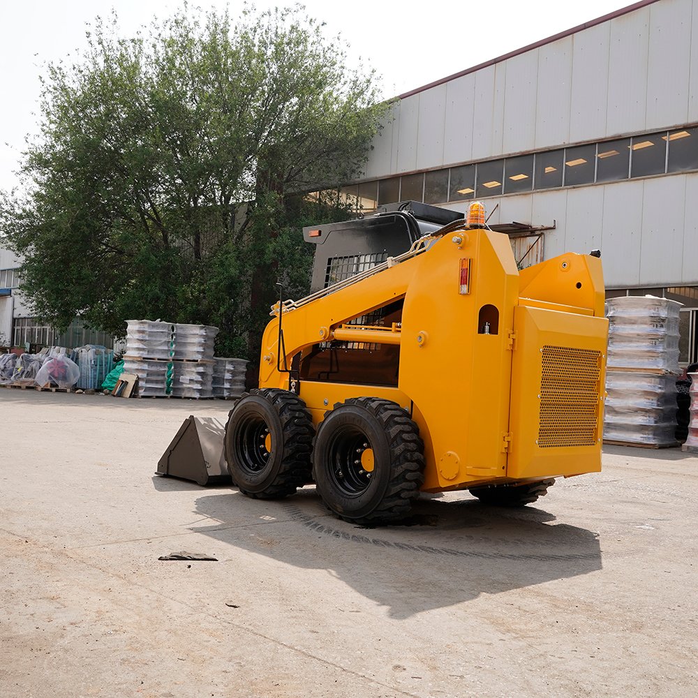 cheap 75HP LYW 65 mini wheel skid loaders with load weight 1050kgs bucket capacity 0.55CBM for sale