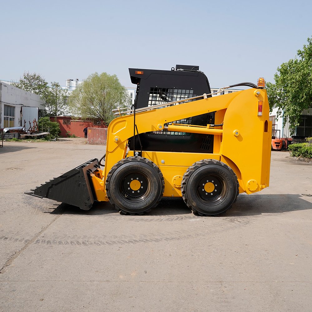 cheap 75HP LYW 65 mini wheel skid loaders with load weight 1050kgs bucket capacity 0.55CBM for sale
