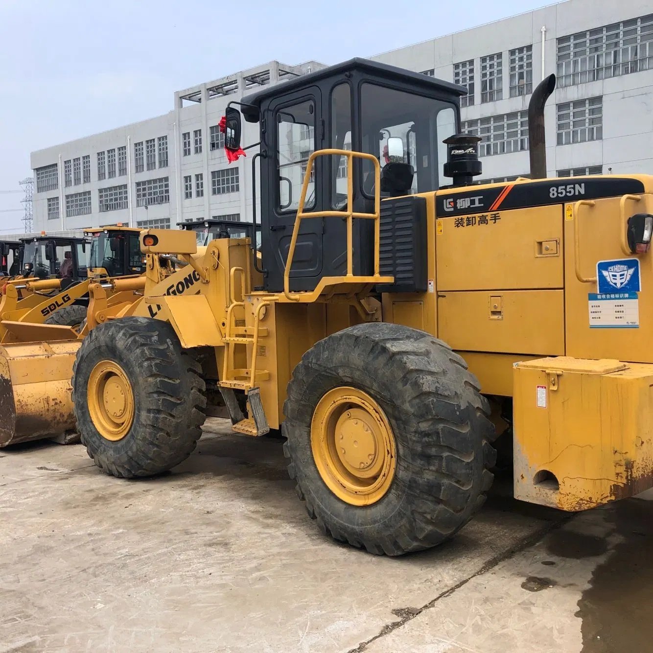 China Famous Brand Liugong Used 4 Wheel Drive New Backhoe and Loader 5Ton CLG855N in Good Condition