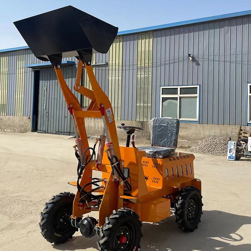 High quality Small electric forklift/Four-wheel drive electric loader used for light shoveling and digging of ore and hard soil