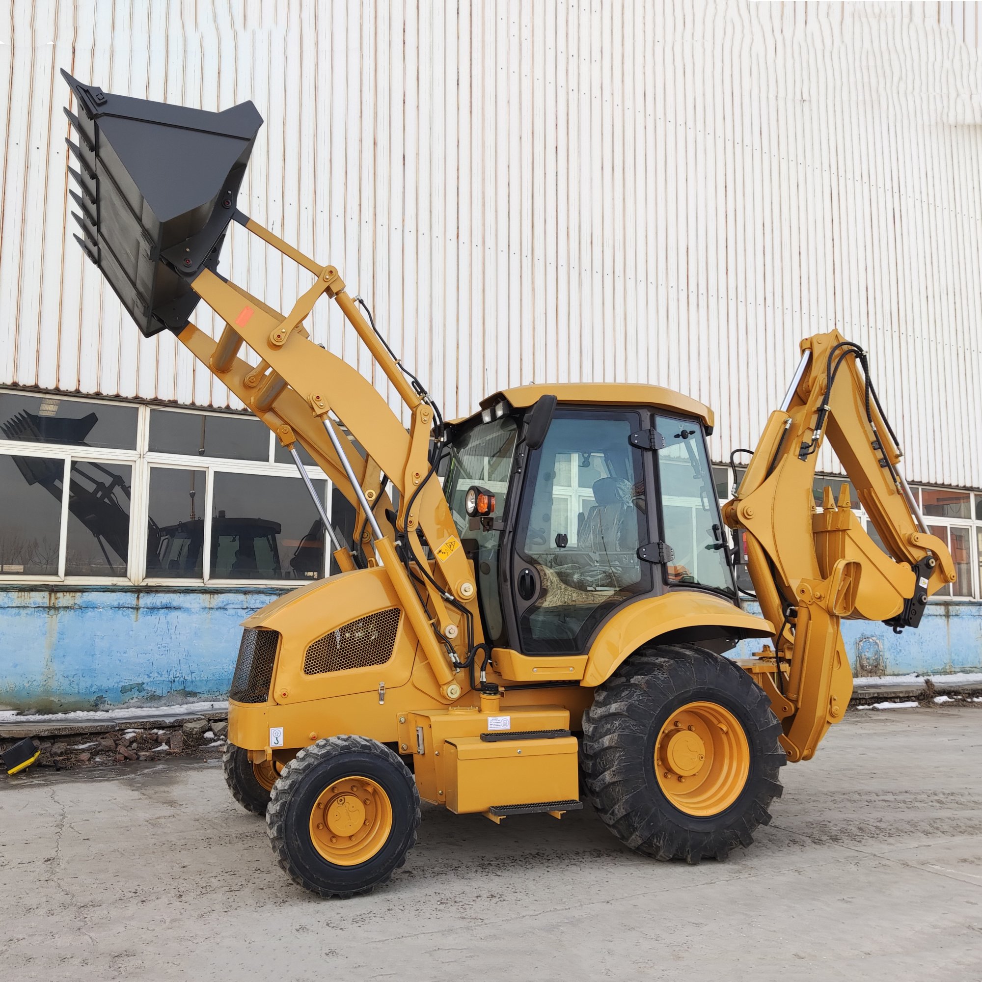  EURO5 EPA engine Diesel backhoe loader 4x4 China Small Mini Retroexcavadora loaders used Backhoe Loader for Sale
