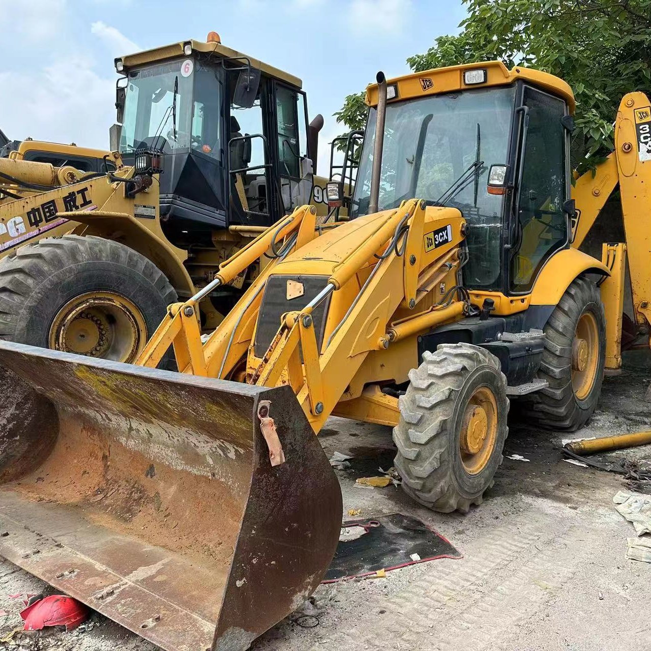 Used JCB 3CX Backhoe Loader from China Good Condition Second-Hand Machine with Core Components Engine Motor Pump