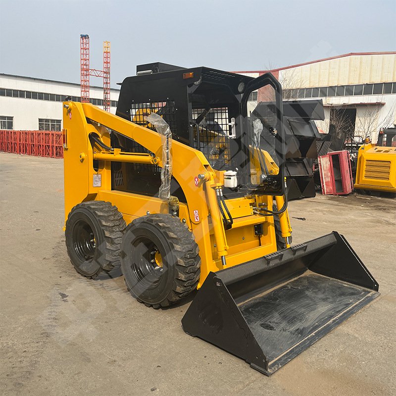 China Popular Brand 8t Mini Skid Steer Loader 5 Ton Rated Load Used Earthmoving Machinery EPA Certified Engine