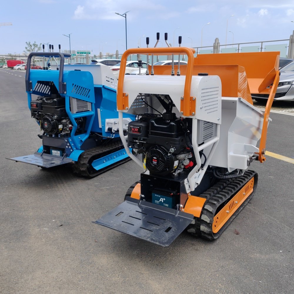 Mini Dumper Tracked Motor Wheelbarrow Track Site Dumper For Farm Work Mini Crawler Dumper Truck