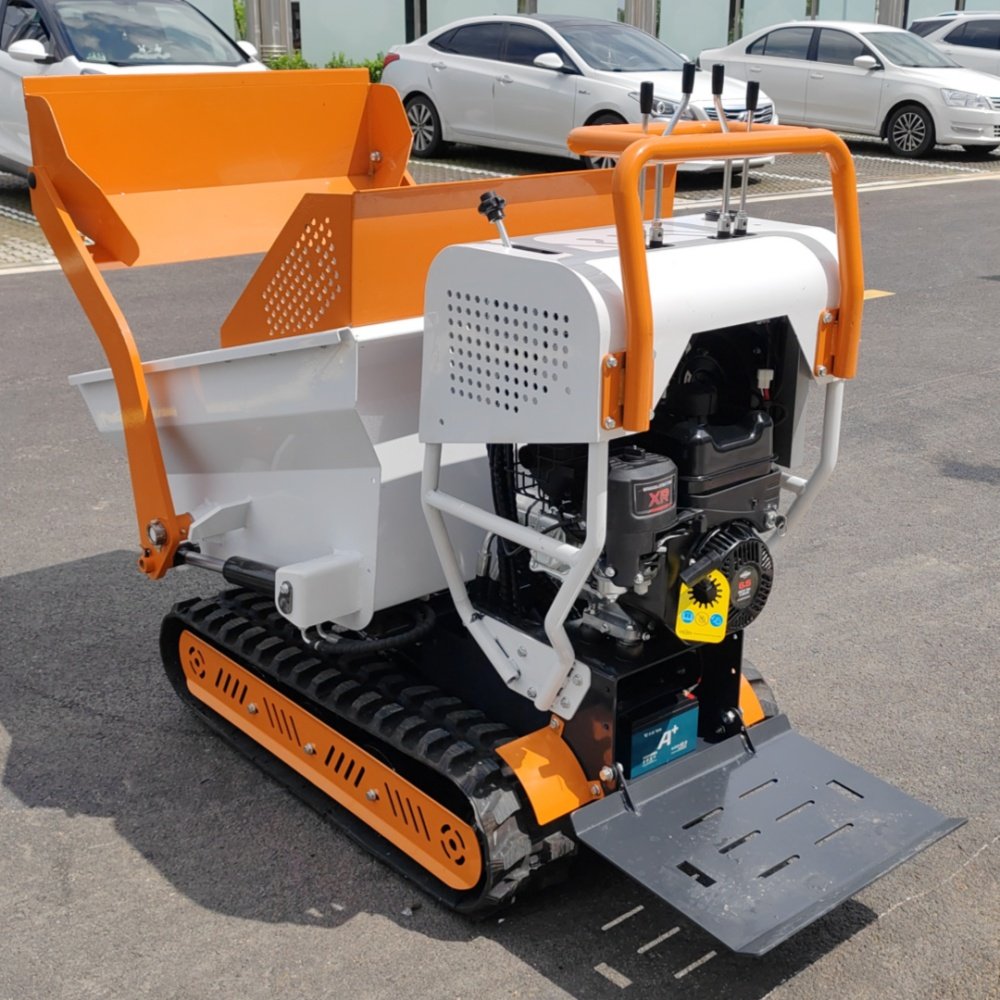 Mini Dumper Tracked Motor Wheelbarrow Track Site Dumper For Farm Work Mini Crawler Dumper Truck