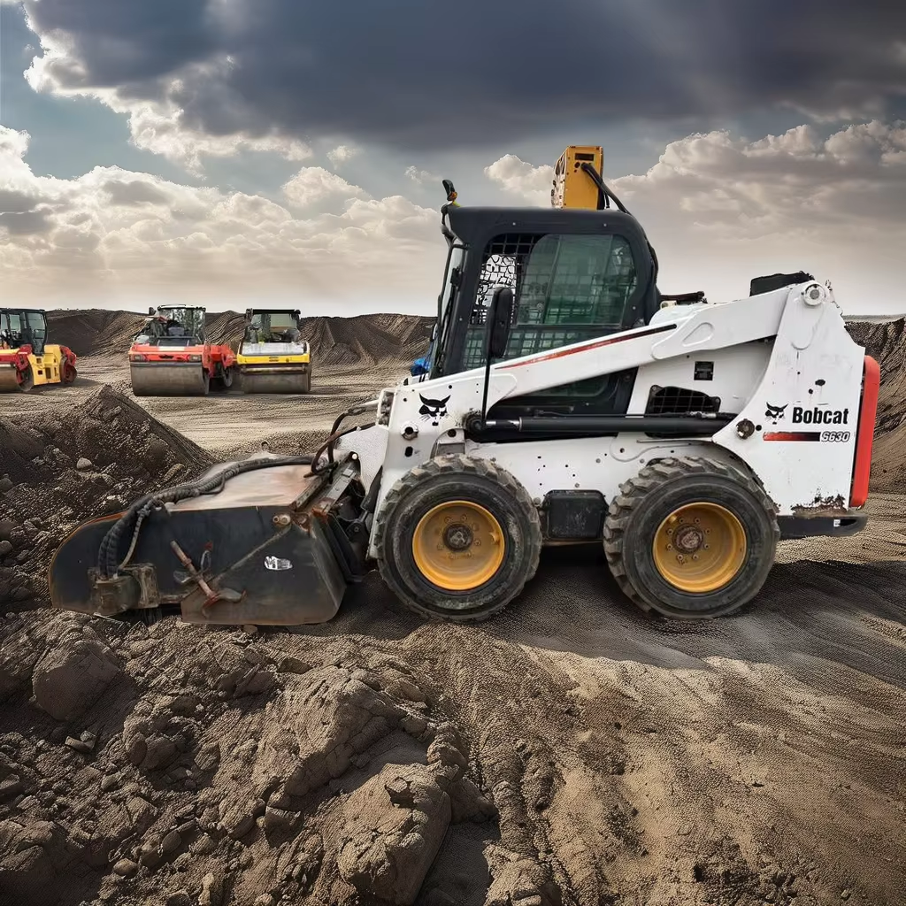 Used Bobcat S630 Mini Skid Steer Wheel Loader with Core Motor Pump Gearbox Components Front and Backhoe Loader for Farms
