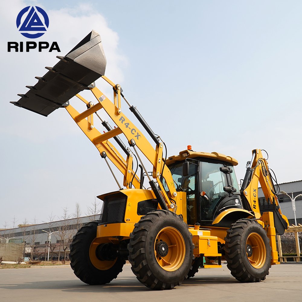 New Diesel CE Epa Engine Mini Retroexcavadora Farm Tractor Backhoe Excavator Loader 4x4 Backhoe