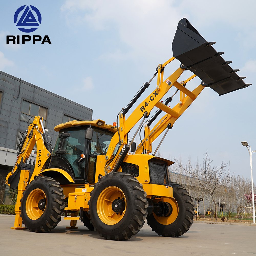 New Diesel CE Epa Engine Mini Retroexcavadora Farm Tractor Backhoe Excavator Loader 4x4 Backhoe