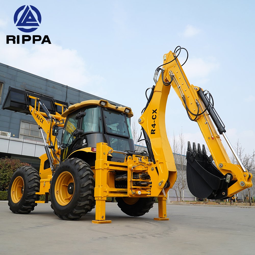 New Diesel CE Epa Engine Mini Retroexcavadora Farm Tractor Backhoe Excavator Loader 4x4 Backhoe