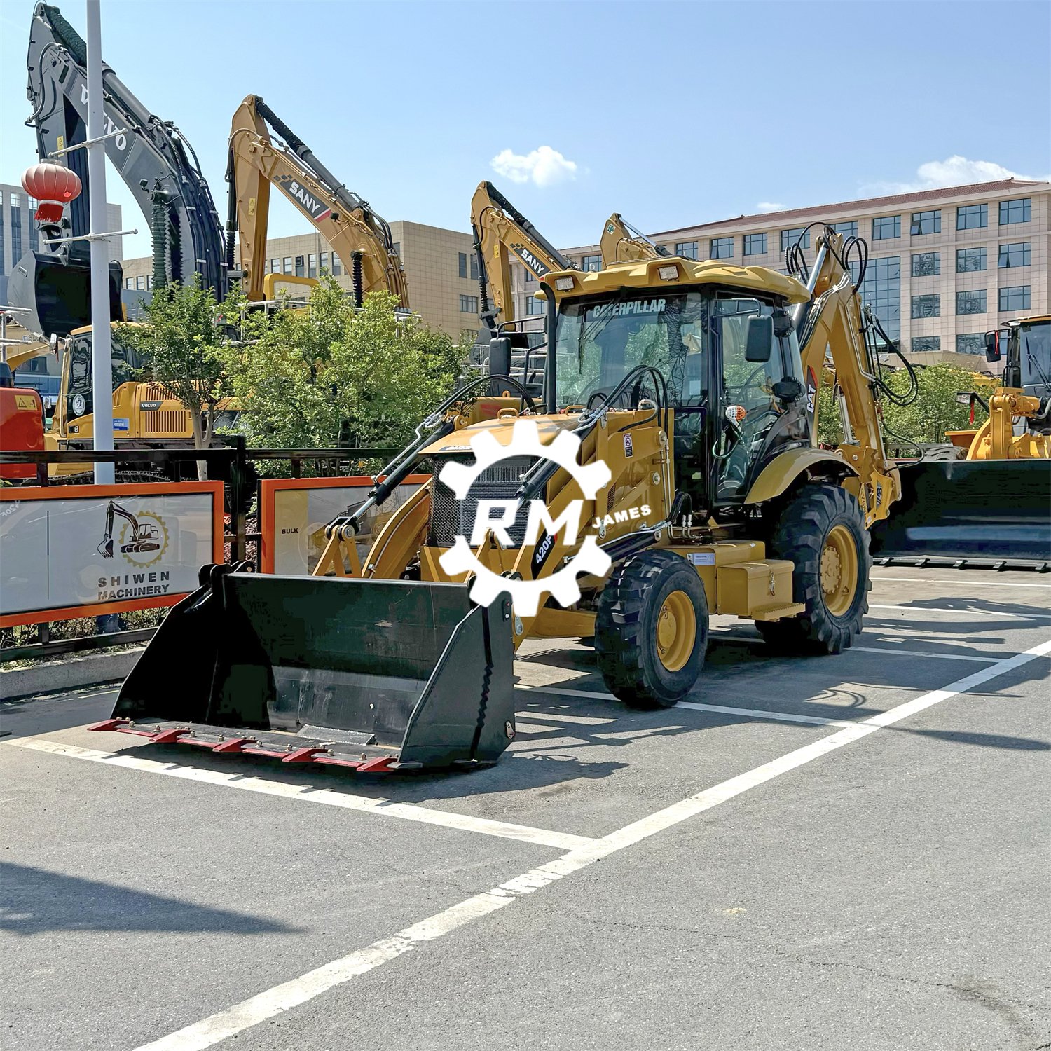 Used Japan Import Caterpillar CAT420F Wheel Backhoe Loader Good Condition Good Performance Secondhand CAT420F Backhoe Excavator