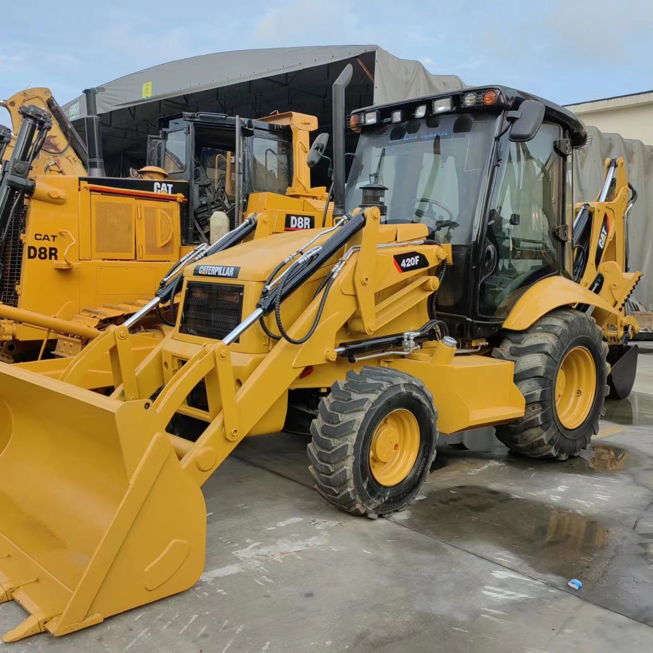 Used cat 420F backhoe loader used cheap cat caterpillar 420 420F 416F 416E backhoe loader for sale