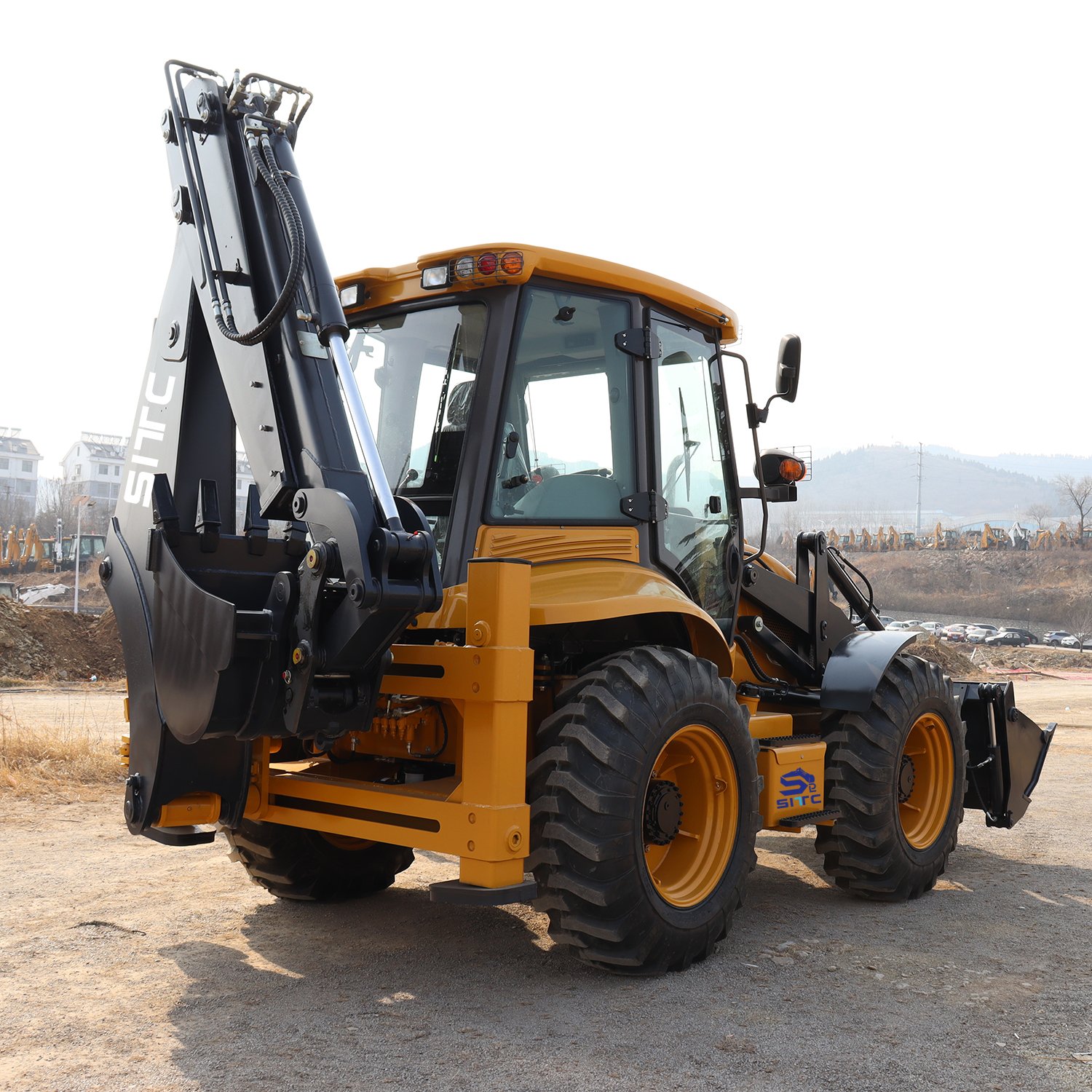 Used backhoe loader 4x4 cabine backhoe loaders Diesel Front Mini backhoe loader excavator