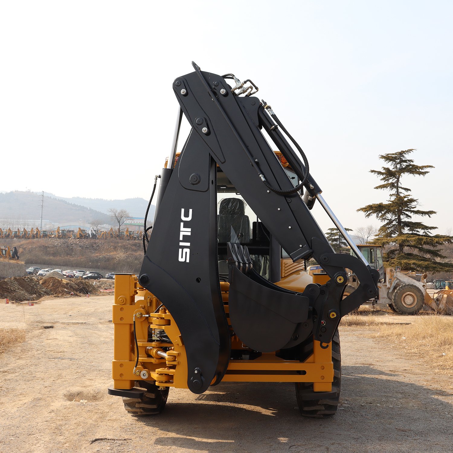 Used backhoe loader 4x4 cabine backhoe loaders Diesel Front Mini backhoe loader excavator