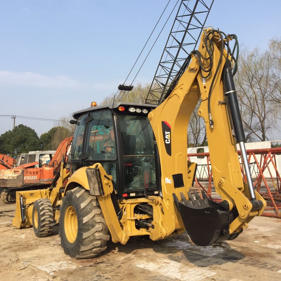 Good Condition USA CAT 420F Used Backhoe Loader Caterpillar 420F Loader Backhoe