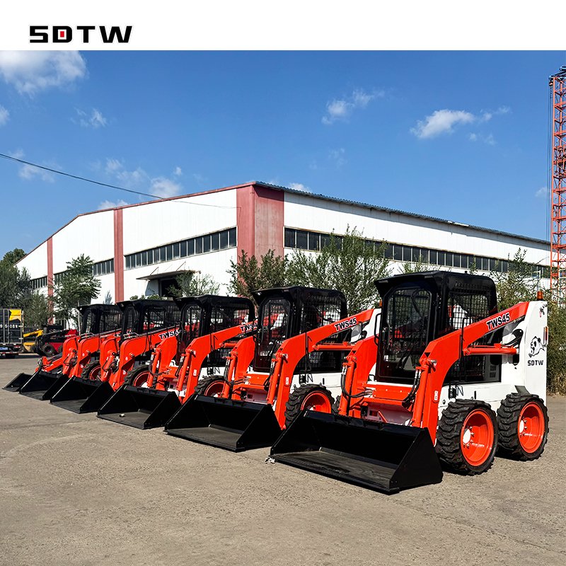 SDTW 25-140HP Mini Skid Steer Loader 1-Year Used Multi-Purpose Front End Loader Skidsteer Sale Customizable Options Available