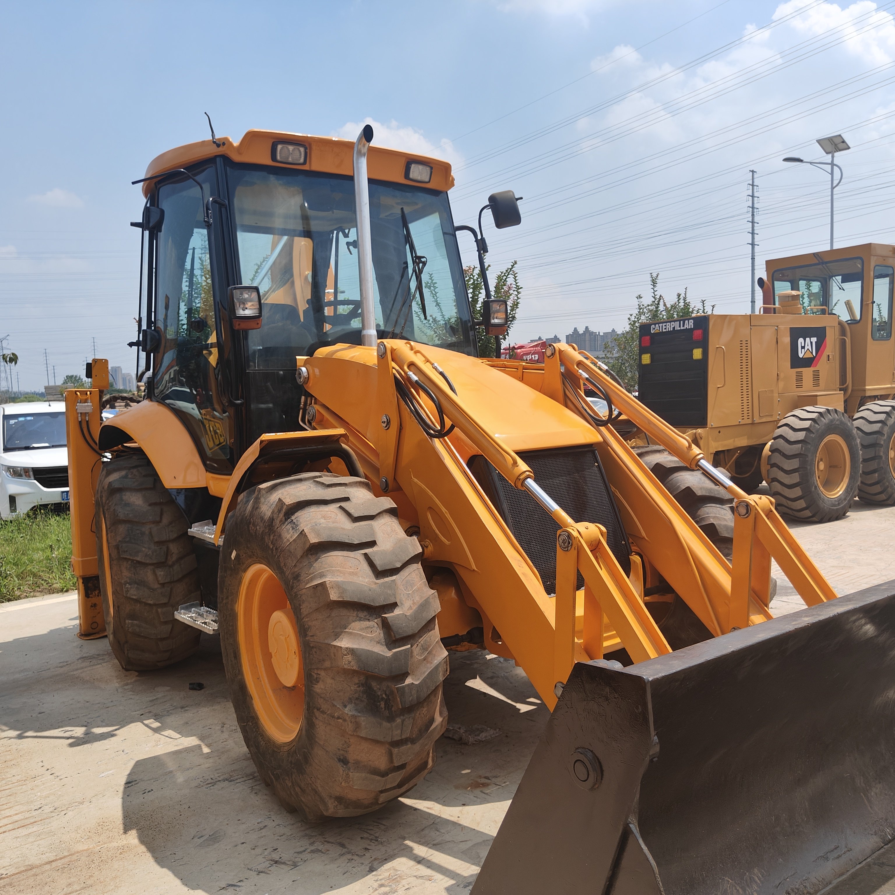 Used backhoe loader JCB 4x4 wheel 20 ton backhoe loader JCB 3CX 4CX backhoe excavator loader