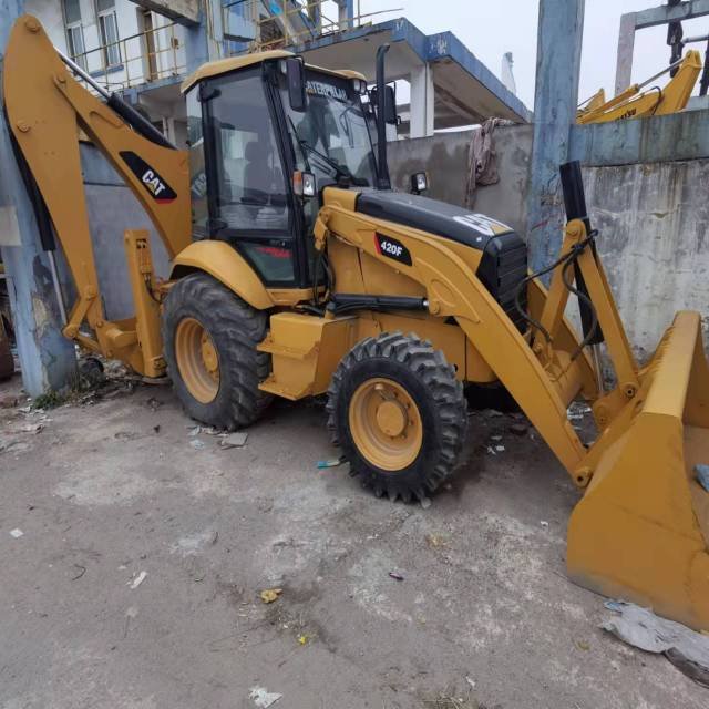 mini loader used backhoe loader cat 420f for sale in Shanghai used cat backhoe retro excavator CAT 420F 420F2
