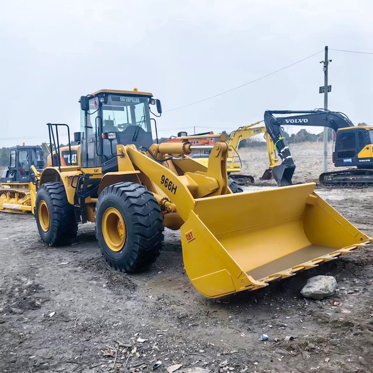 Original Japan Caterpillar 966H 980G wheel loader Construction Equipment used CAT 966L front wheel Loader