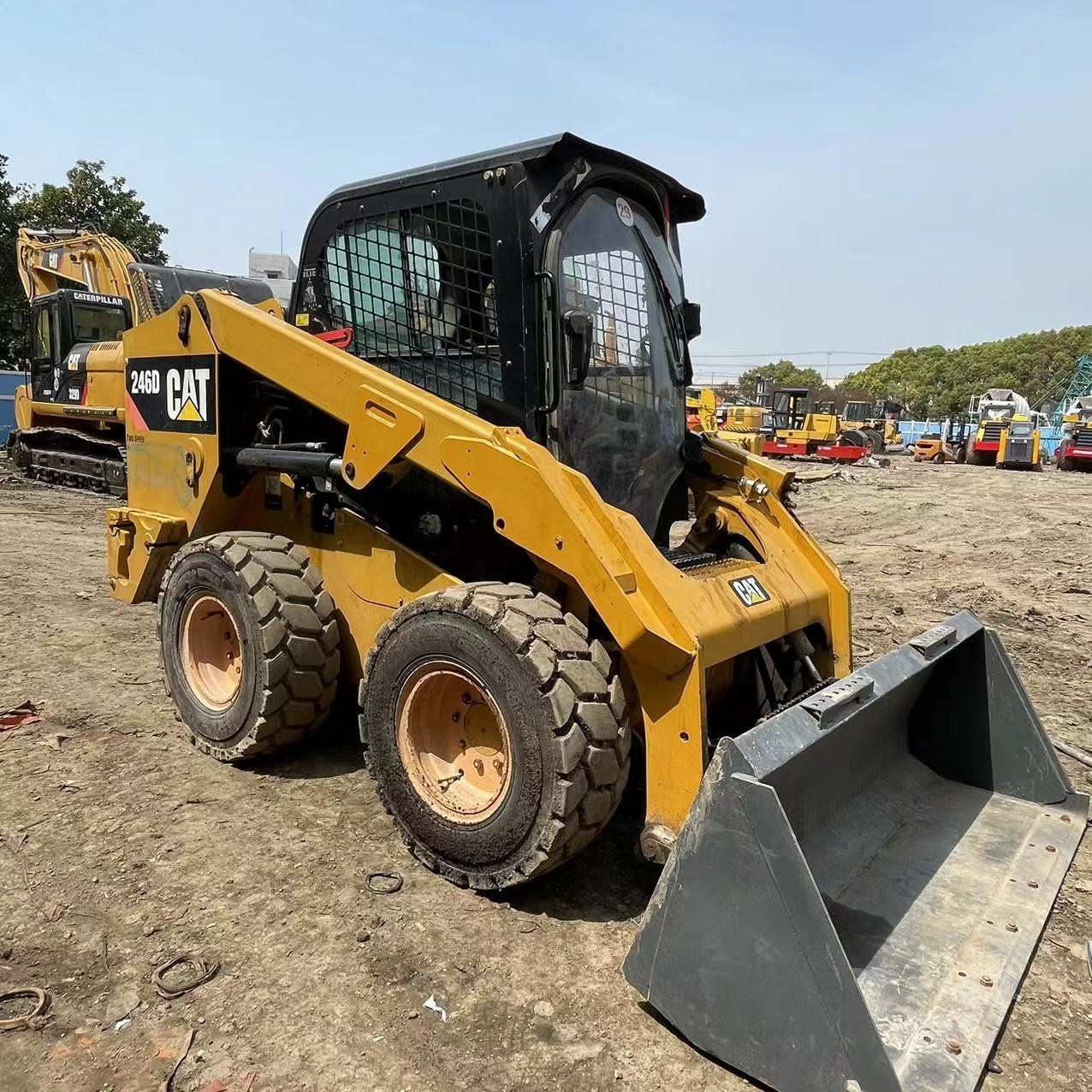 top brand used mini skid steer cat 246c 246b 246D mini loader in hot sale