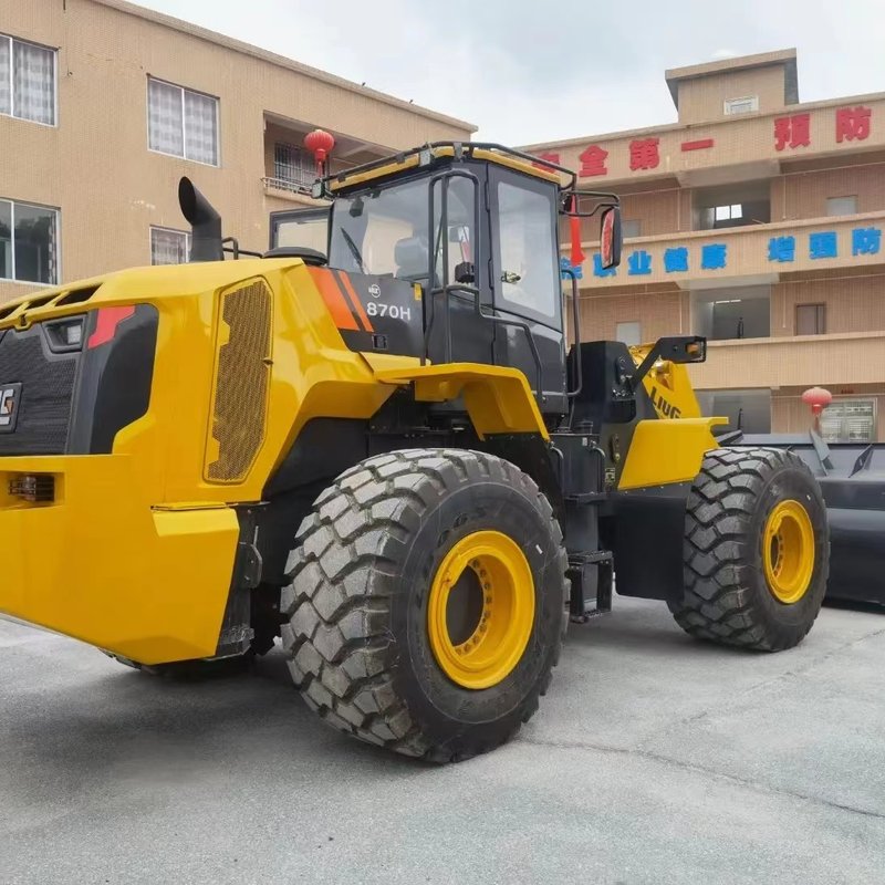 Cheap used wheel loader Liugong CLG870H heavy payloader, China made Liugong CLG 856 870 earth-moving loader on stock