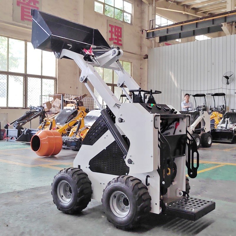 Manufacturer Mini Loader 4WD Tractor with Front End Loader and Backhoe Mini Tractors Yellow Green UNIQUE Training Long Power ISO