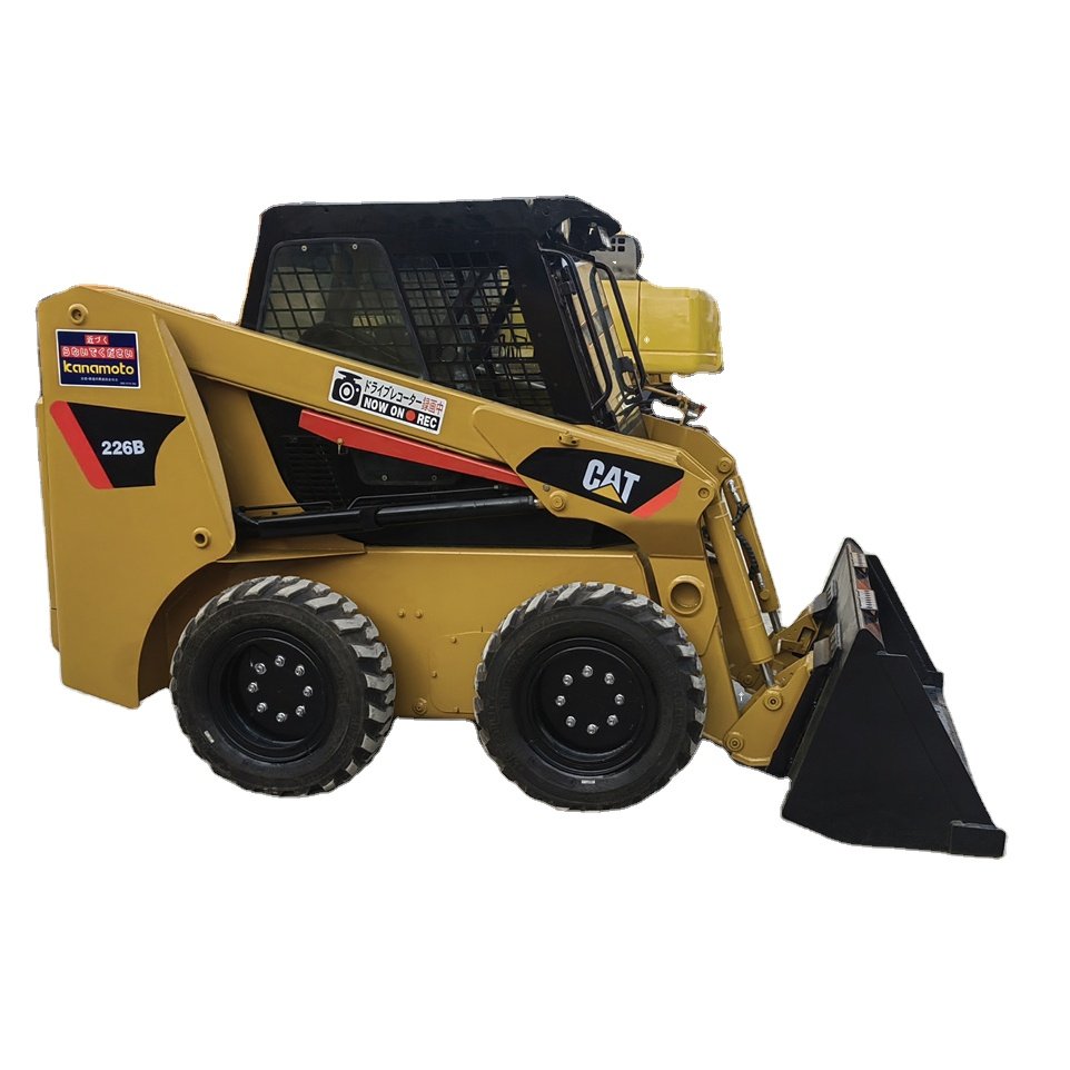 Caterpillar 226b Used Loaders CAT 226B Small Skid Steer Loader Cat226b Mini Loaders 2020 Provided Original Yellow Used Engine