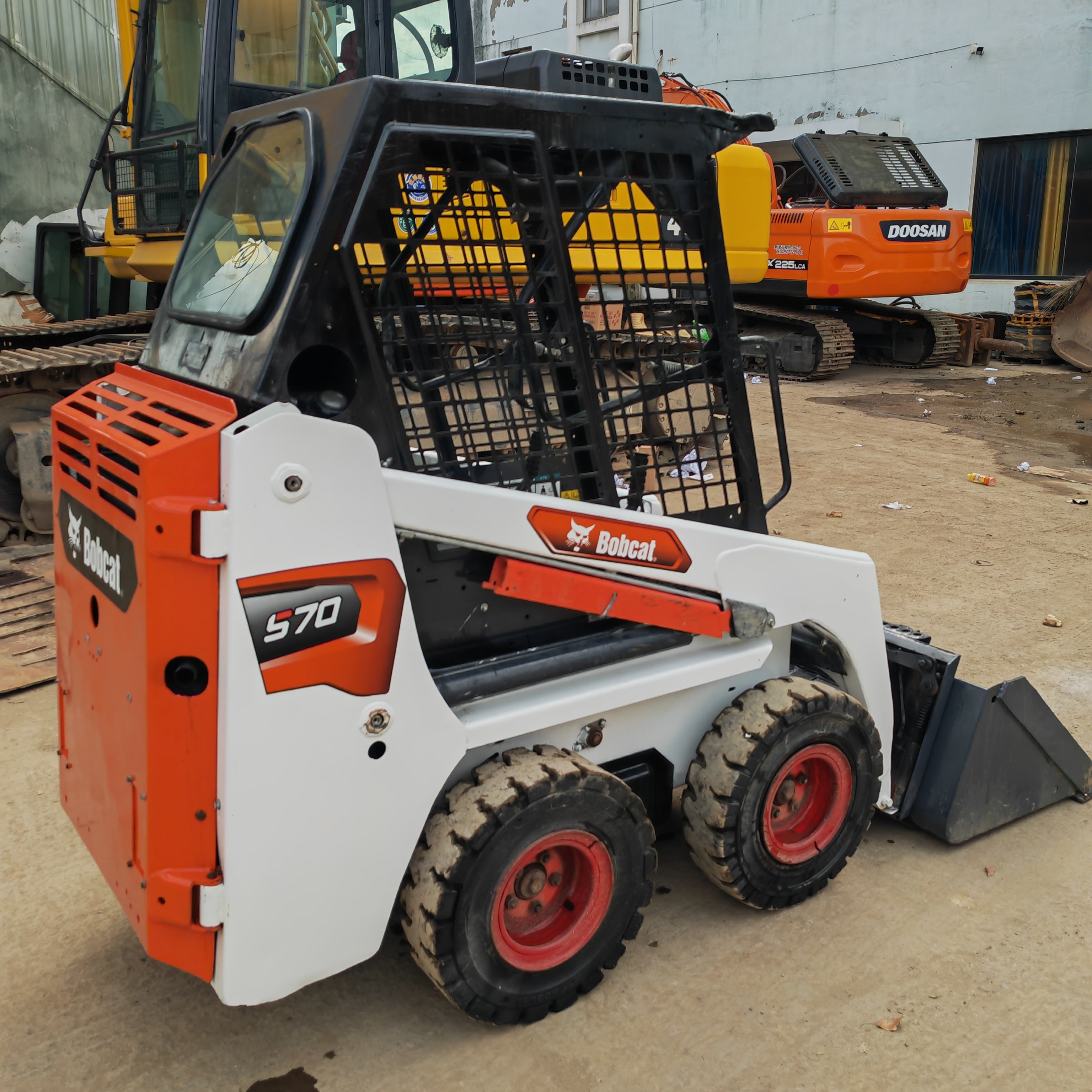 used/second hand Construction machine Bobcat loader S70/S185/S300 Used Bobcat loader skid steer loader good quality